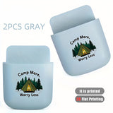 2pcs Camping Wall-Mounted Phone Holder