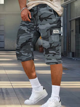 2pcs Men's Outdoor Camouflage Cargo Shorts