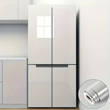 1pc Self-Adhesive White Glossy Vinyl Wallpaper, 15.75inch x 78.74inch