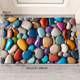 1pc Colorful Pebble Pattern Doorway Mat