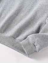 Women's Plus Size Sweatshirt with Dog Graphic