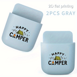 2pcs Camping Wall-Mounted Phone Holder
