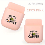 2pcs Camping Wall-Mounted Phone Holder
