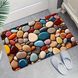 1pc Colorful Pebble Pattern Doorway Mat
