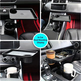 Adjustable Center Console Storage Shelf with Cup Holders