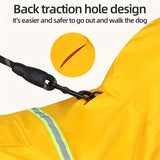 Reflective Waterproof Dog Raincoat with Hood
