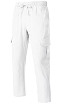 Men's Casual Linen Cargo Pants with Multiple Pockets