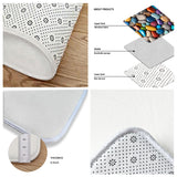 1pc Colorful Pebble Pattern Doorway Mat