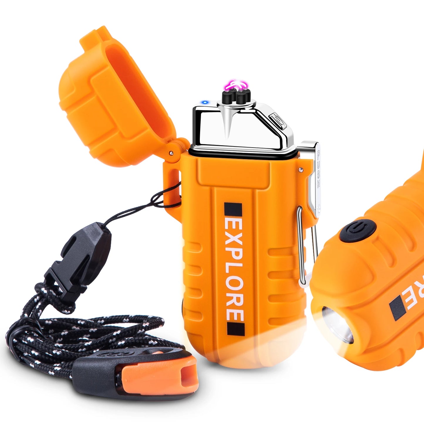 Waterproof Electric Lighter, Windproof, USB
