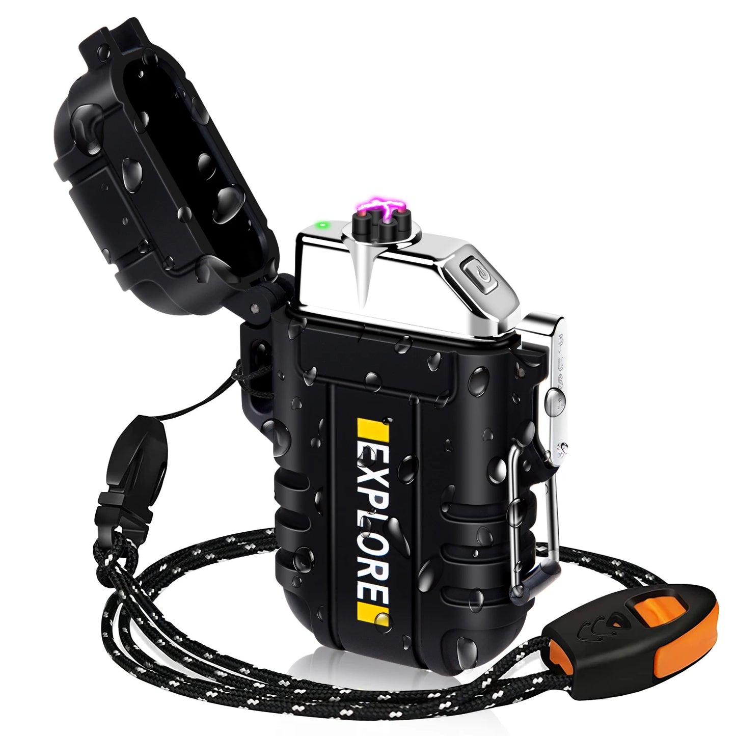 Waterproof Electric Lighter, Windproof, USB