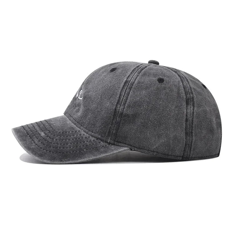 Wave Ripple Embroidery Baseball Cap