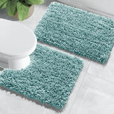 Luxury Shaggy Extra Thick Bathroom Rugs - 2 Piece Set
