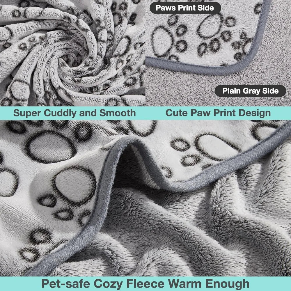 3 Pcs Soft Dog Blankets - 24x16 Inches