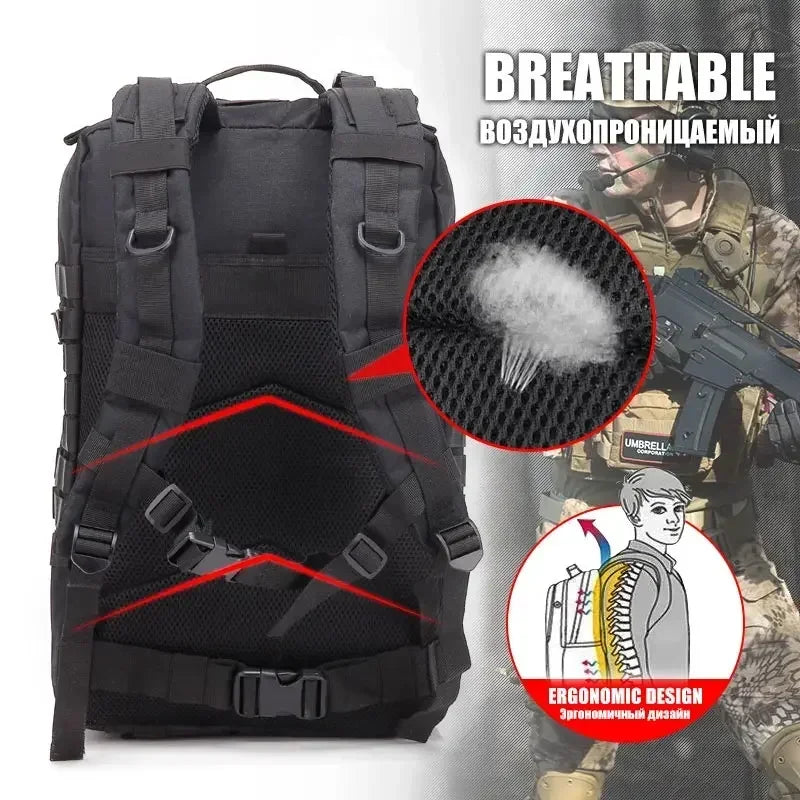 50L Tactical Backpacks - Molle Pack for Hiking