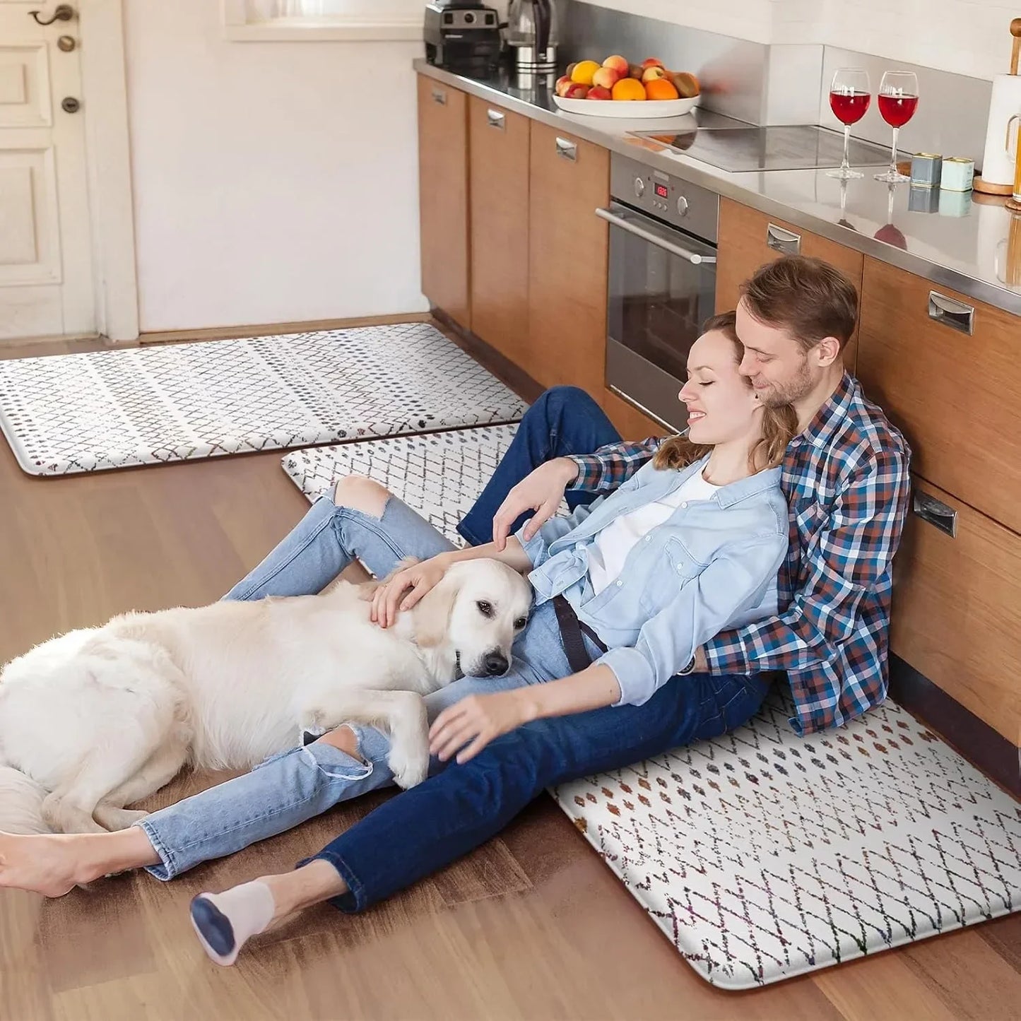 Kitchen Mats 2PCS, Cushioned Anti Fatigue