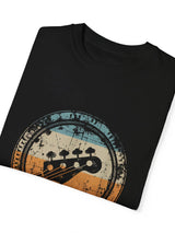 Men's Casual T-Shirt with Guitar Graphic