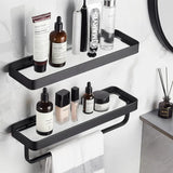 Bathroom Shelves Wall Mounted Tempered Glass