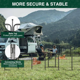 Metal Dog Fence with 2 Gates,16 Panels and 40" High