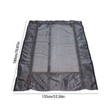 Magnetic Caravan Door Curtain with Zipper