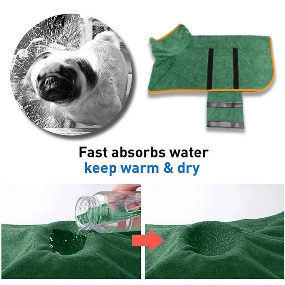 Dog Bathrobe Towel