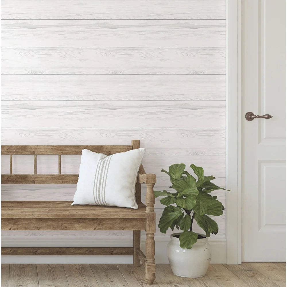 Gray Shiplap Peel and Stick Wallpaper