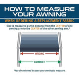 8' Heavy Duty RV Awning Fabric Replacement