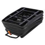 Air seat shock absorber base with dust cover