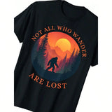 Sasquatch Graphic Tee "Not All Who Wander Are Lost"
Design 100% Cotton Crew Neck for Men Women Casual Comfortable