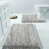 Luxury Shaggy Extra Thick Bathroom Rugs - 2 Piece Set