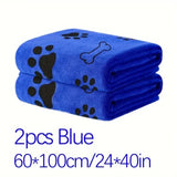 2pcs Soft Microfiber Dog Towels