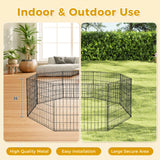 Sturdy Black Octagonal Metal Dog Playpen - 8 Panels ea.
24" x 24" Panels to run along bottom of RV for no escape!