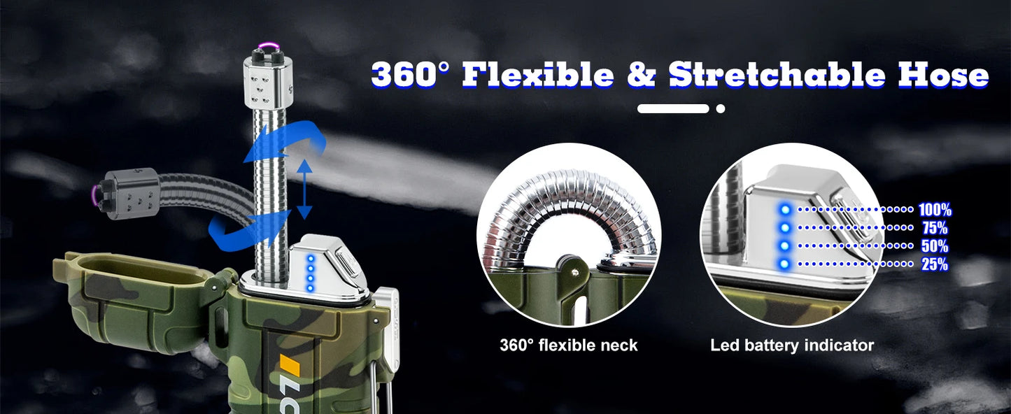 Waterproof Electric Lighter, Windproof, USB