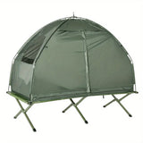 1-person Elevate Folding Tent/Camping Cot w/Air Mattress and Sleeping Bag