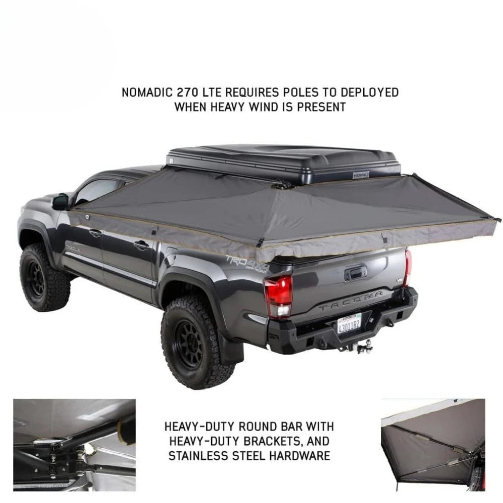 Dark Gray Drivers Side 270-degree Awning