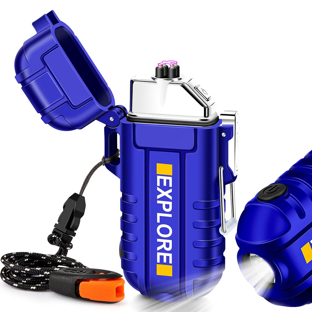 Waterproof Electric Lighter, Windproof, USB