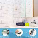 102 Piece Peel and Stick Subway Tile for Kitchen Backsplash - Glossy White