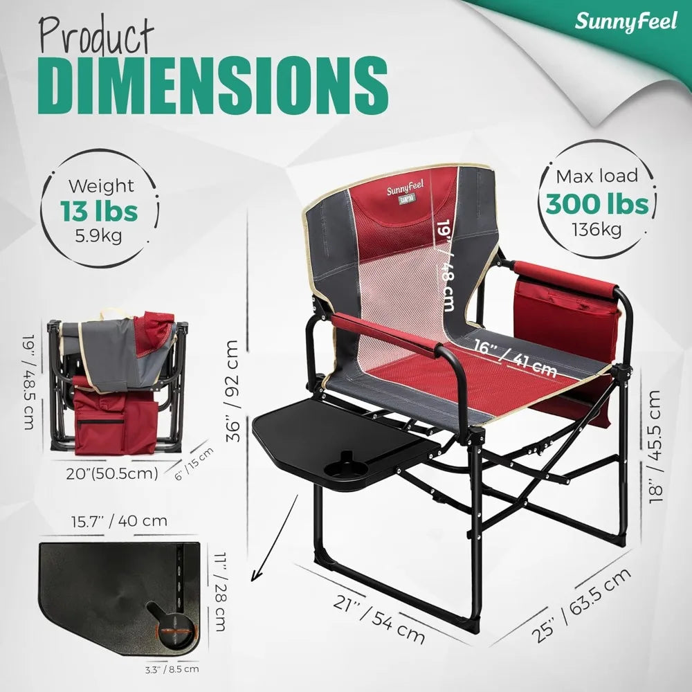 Heavy Duty Camping Directors Chair