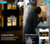 Camera 4G SIM Card 5MP Solar Panel Outdoor Monitoring