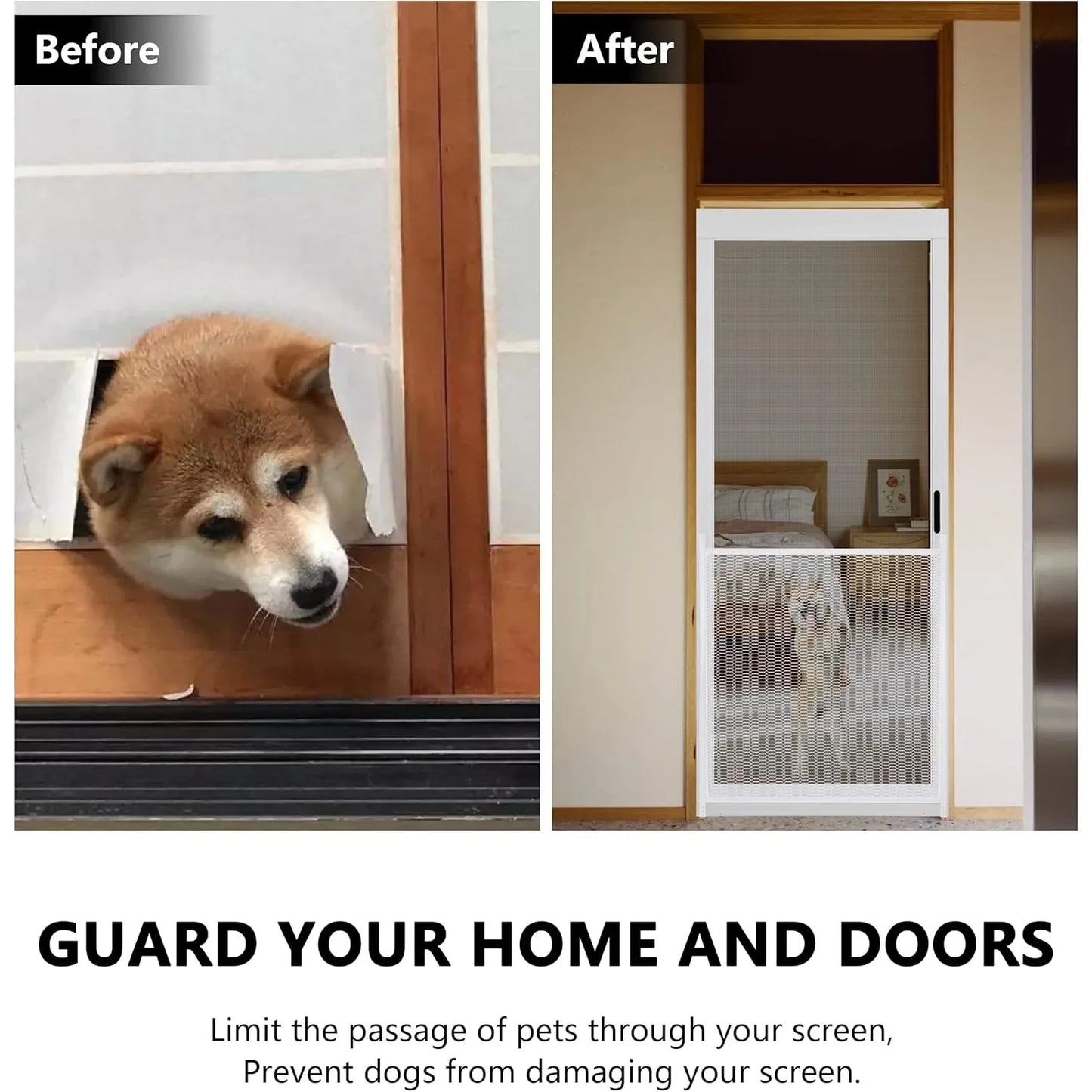 Guardian Steel Pet Grille Screen Door Protector