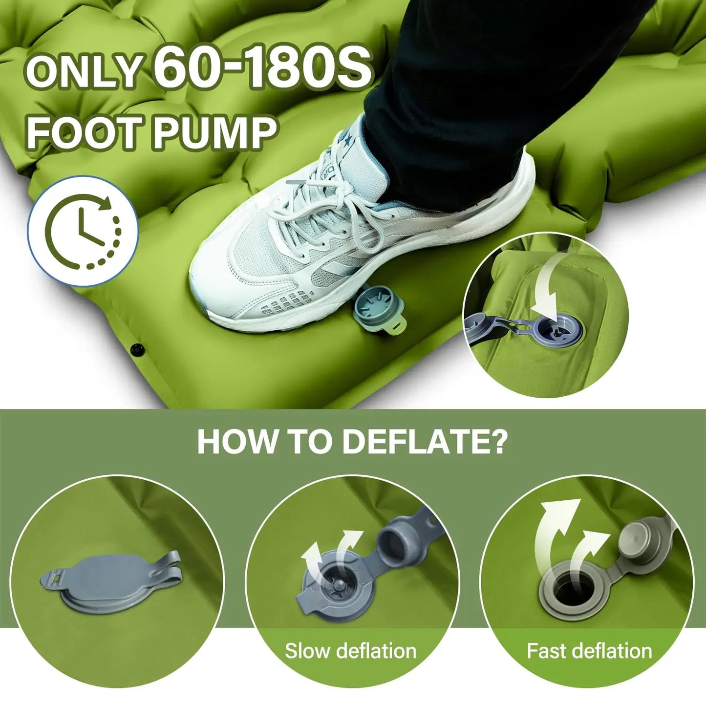 Inflatable Mattress 4" Thick for 2 Person