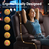 Massage Reclining Loveseat Sofa with Storage Console, Wall Hugger