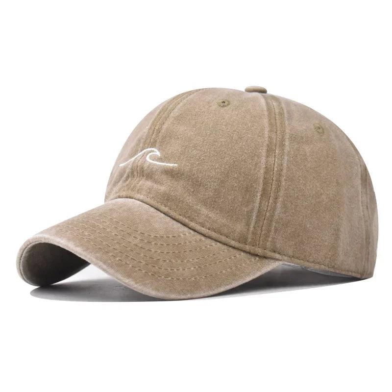 Wave Ripple Embroidery Baseball Cap