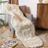 Ultra Soft Beige Faux Sheepskin Area Rug 2 X 6 Ft