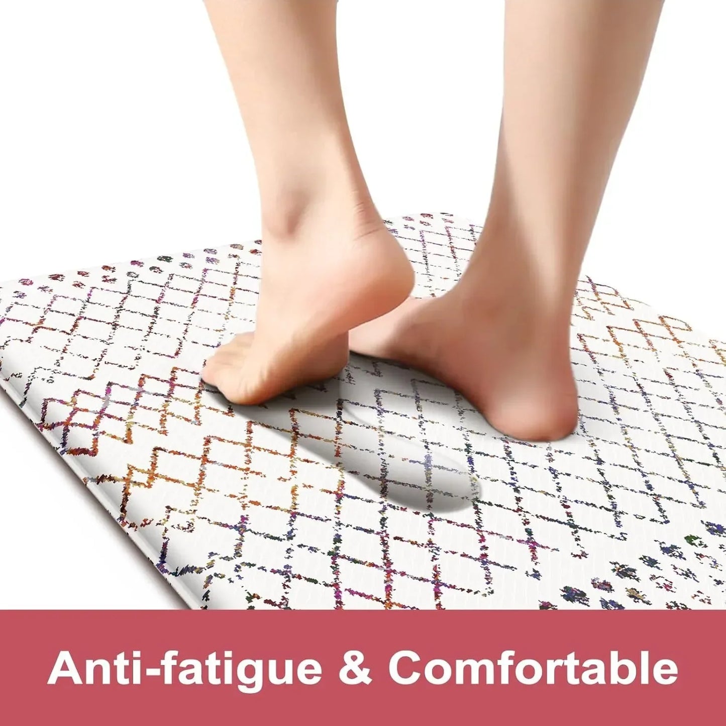 Kitchen Mats 2PCS, Cushioned Anti Fatigue