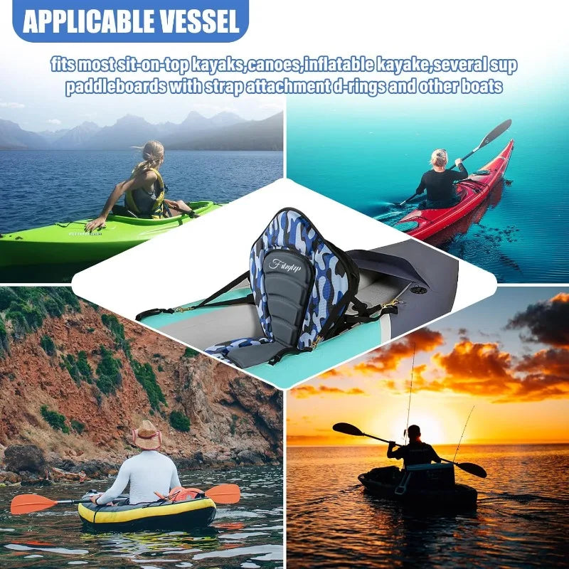 Kayak Seats - Premium Shockproof Seats with Back Support