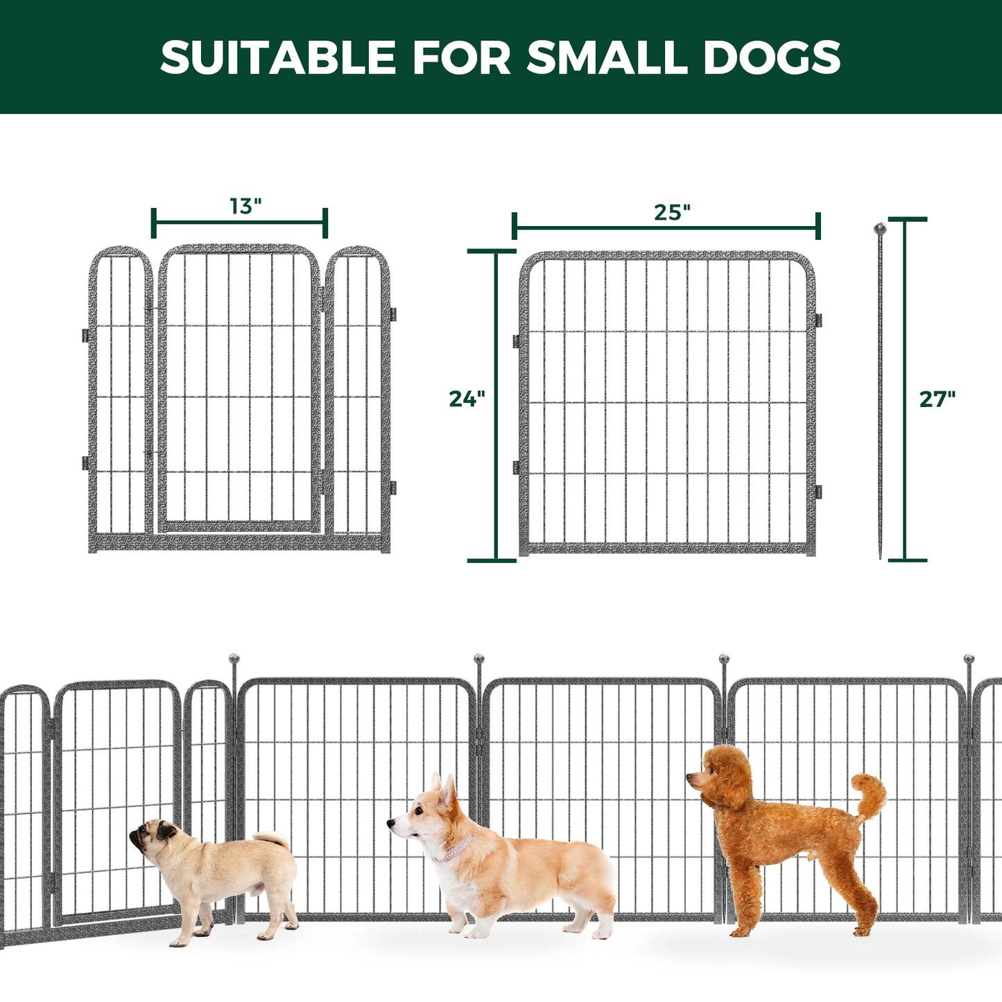 FXW Aster Dog Playpen, 24inch 16 Panels