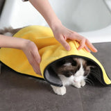 Pet bath towel soft coral fleece