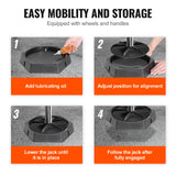 RV Rubber Leveling Pads - Landing Feet Permanently Attached to Jack Stabilizers