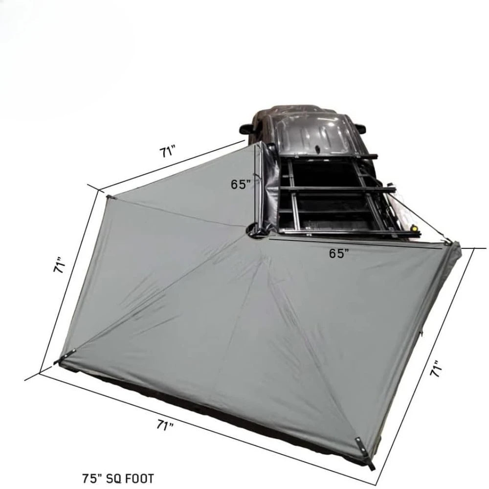 Dark Gray Drivers Side 270-degree Awning
