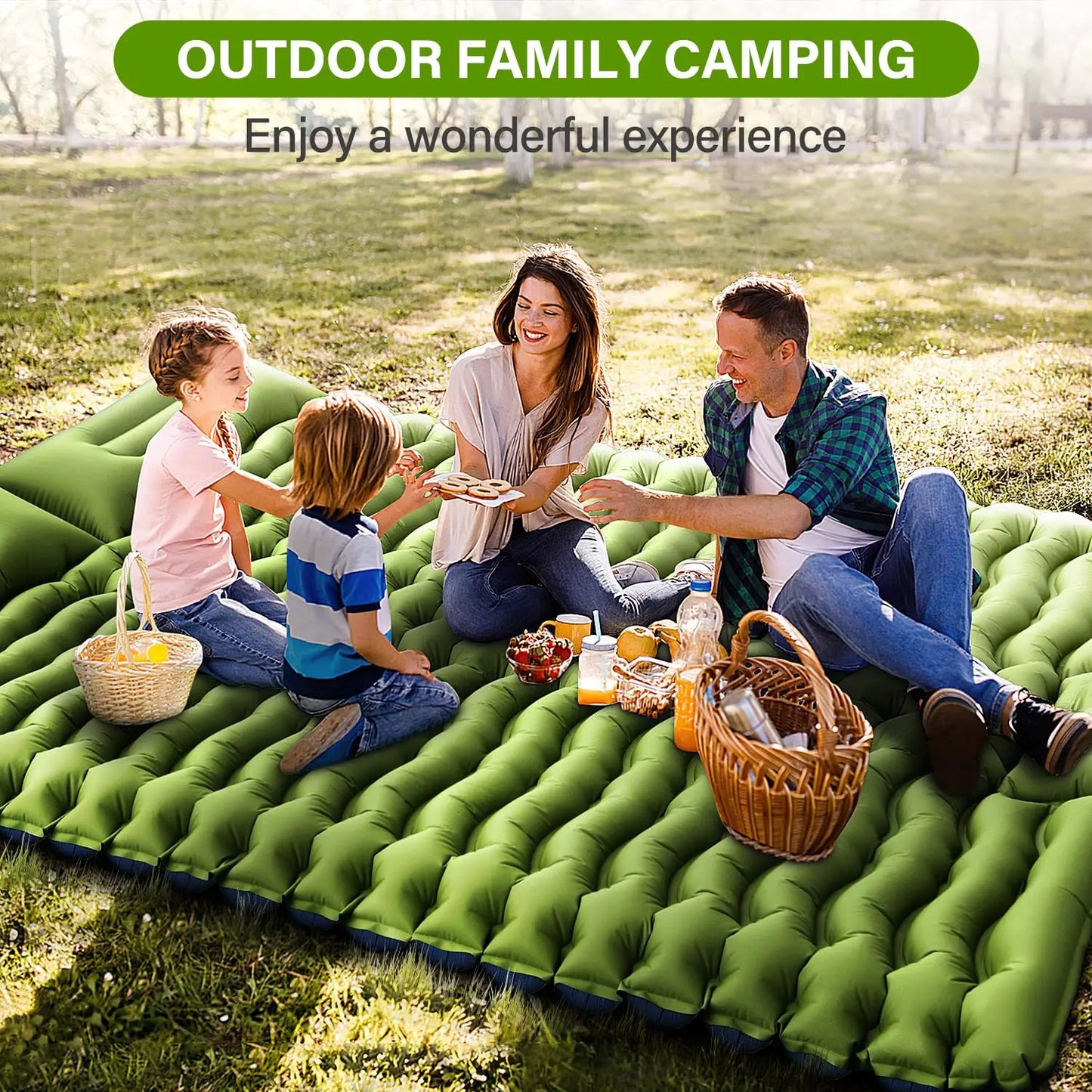 Inflatable Mattress 4" Thick for 2 Person